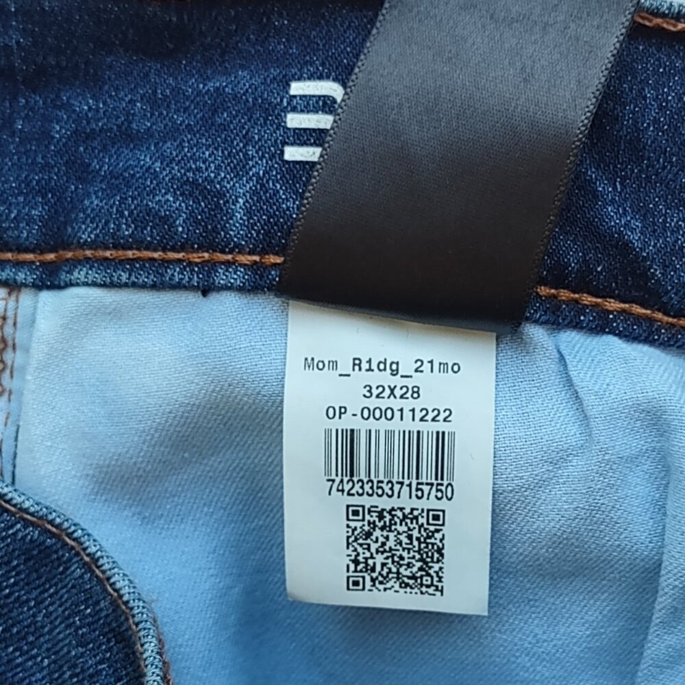 Mott & Bow Ridge Tapered MOM Jeans High Waisted Dark Wash  32 x 28 - Picture 12 of 12
